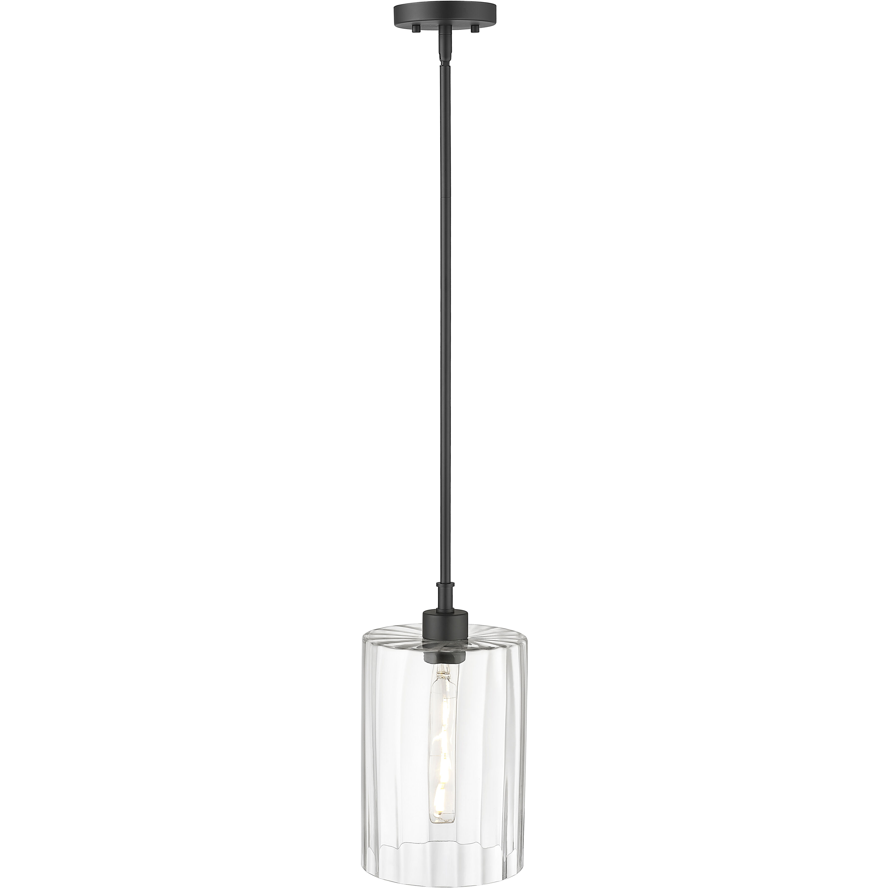 Chastine 1 Light 8 inch Matte Black Pendant Ceiling Light